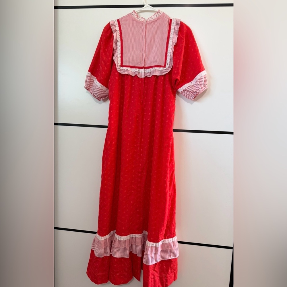 Vintage Liberty House Good Times Hawaii  Red White Dress Size 5 - Picture 5 of 14